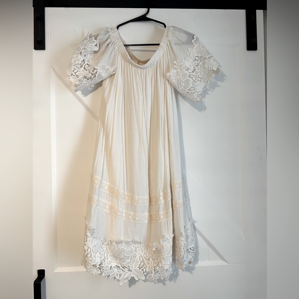 Altar’d State Cream Lace Dress